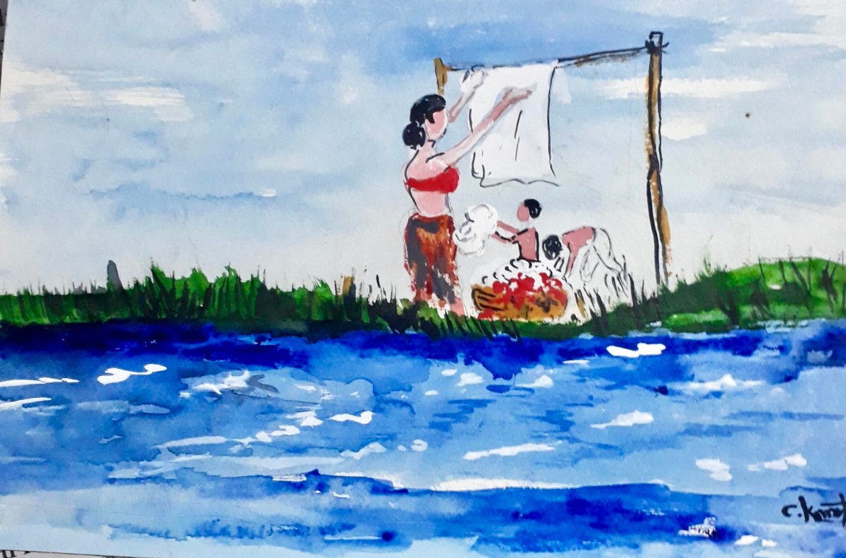 பசைகொல் மெல்விரல் பெருந்தோள் புலைத்தி!